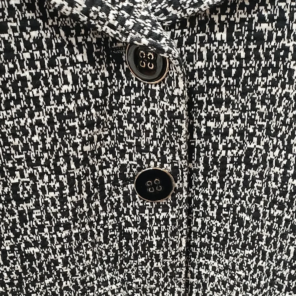 Charter Club Black and White Textured Blazer - Picture 3 of 5